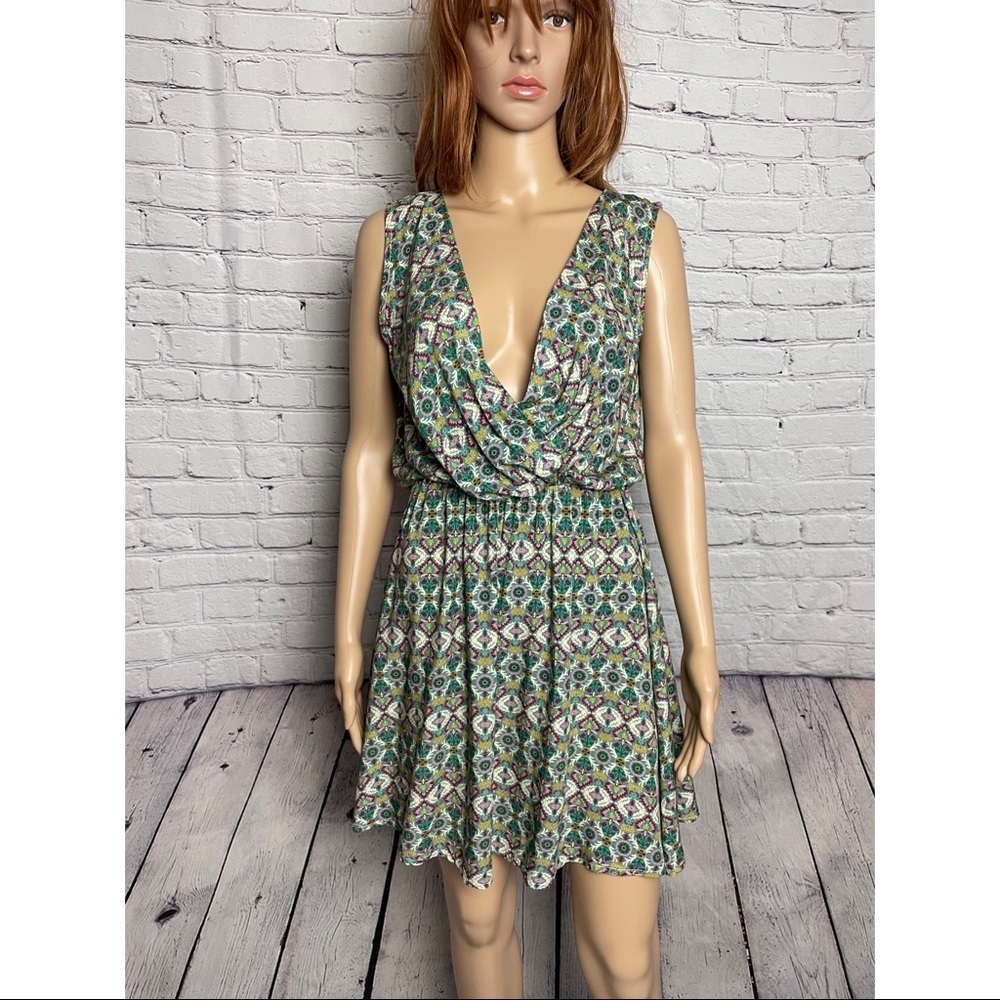 NWT New $115 W Vieri Printed Dress Made in Italy One size
